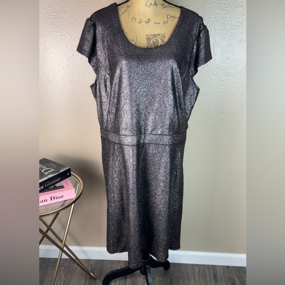 American Rag Cie Aspen Full Sequin Polyester Dress Plus 3X Party Evening Dinner